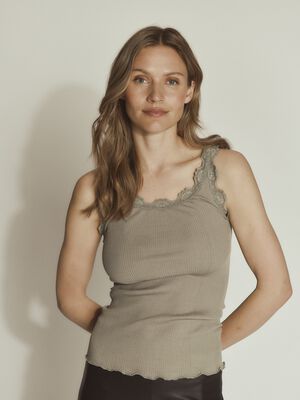 RWBabette Silk SL U-neck Lace Top