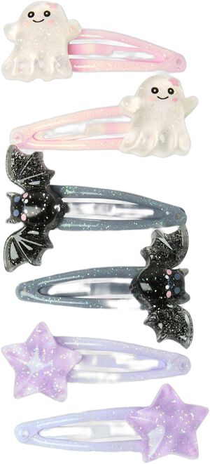Glitrende hårspænder med forskellig