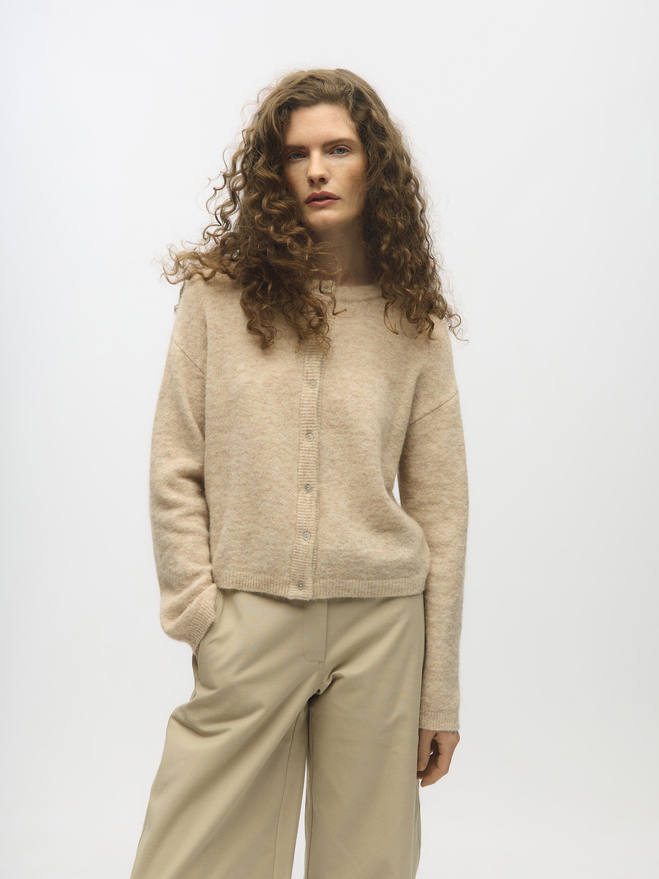 Objagate L/S Re Knit Cardigan Noos