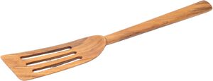 Spatel med huller, teak, smal