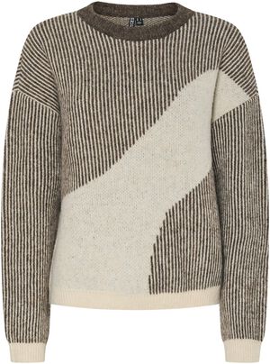 PCLINNA O-NECK LOOSE KNIT PWP BC