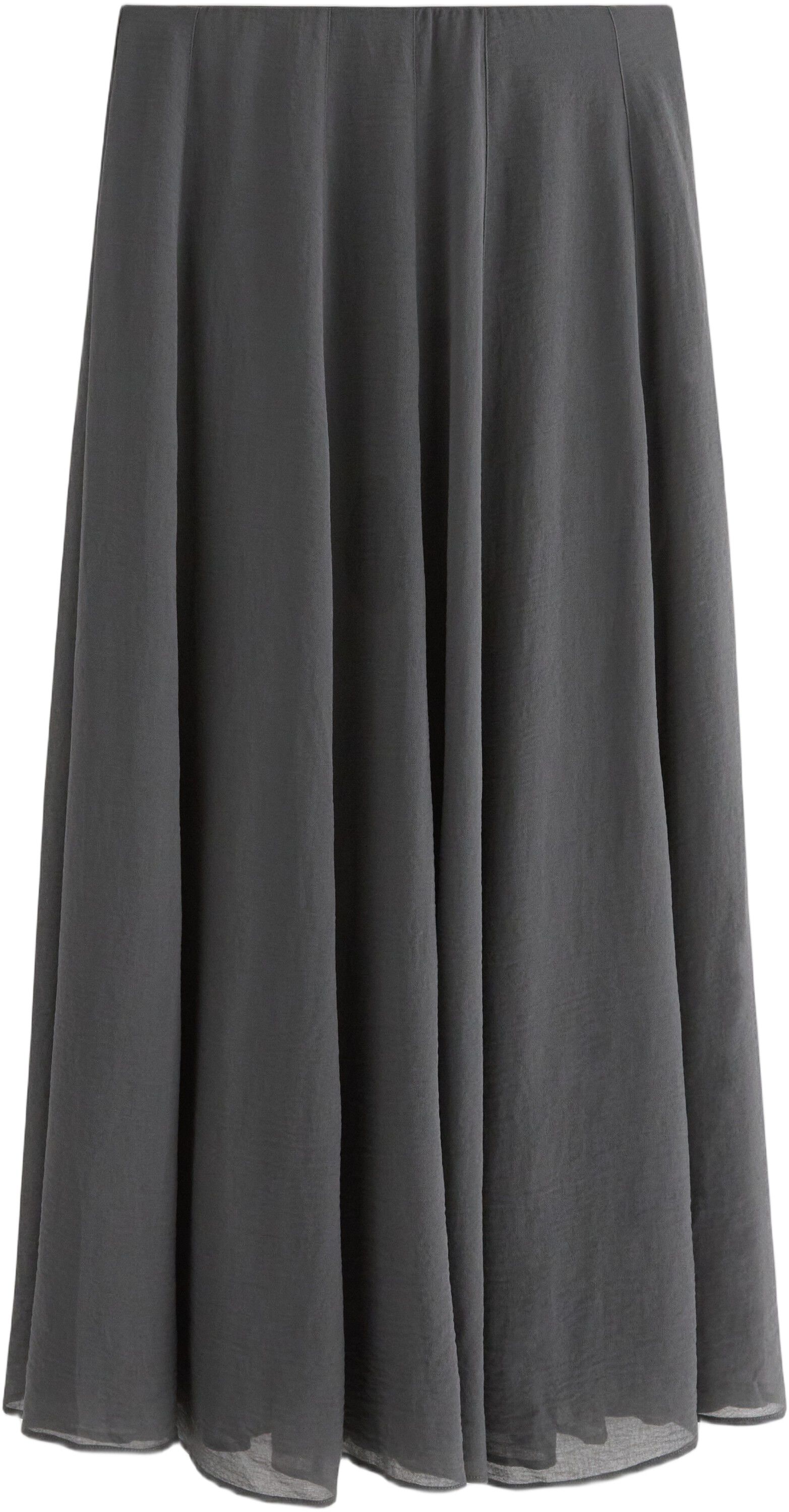 Volumin&ouml;s maxikjol i chiffong med r