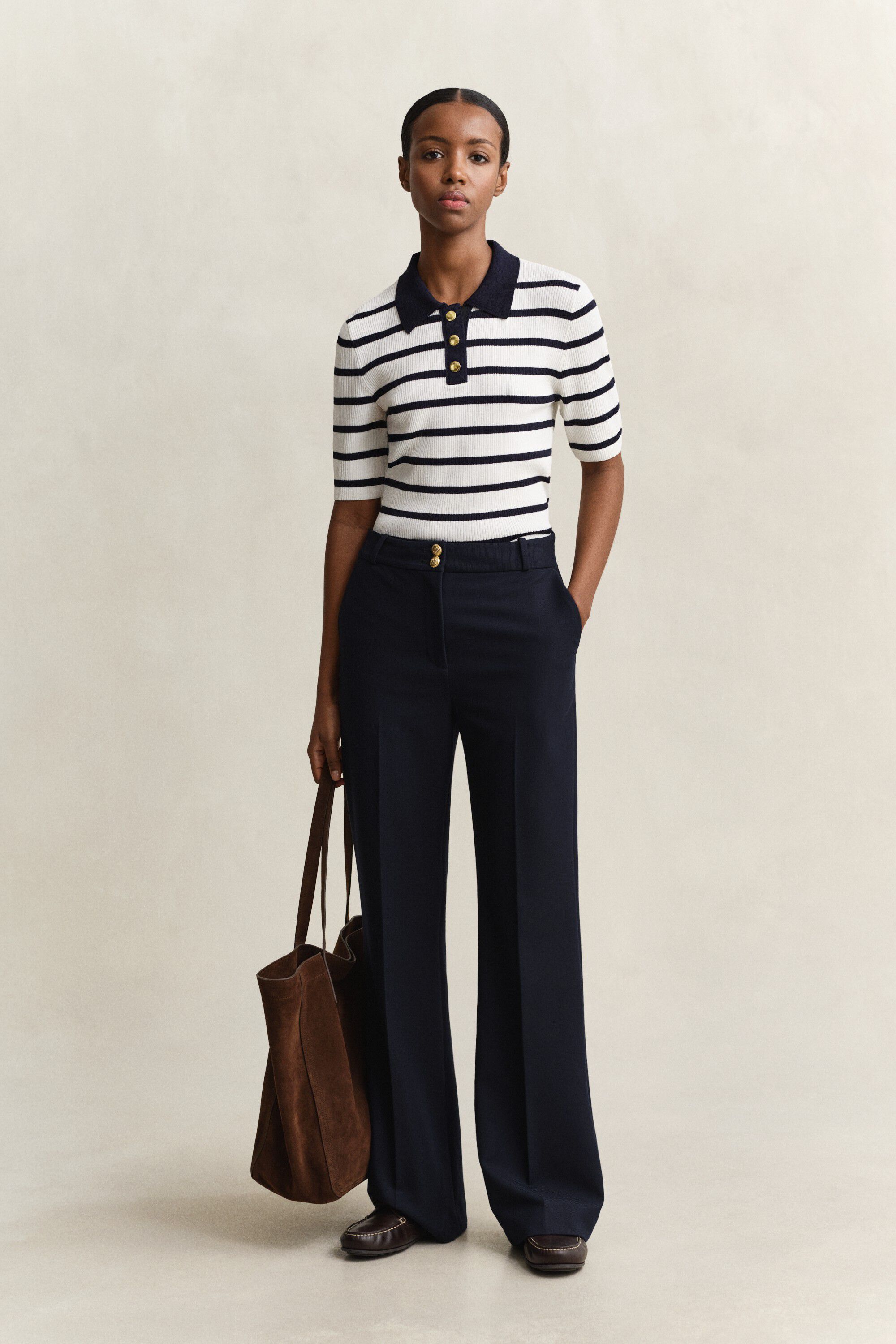 STRIPED KNIT RUGGER
