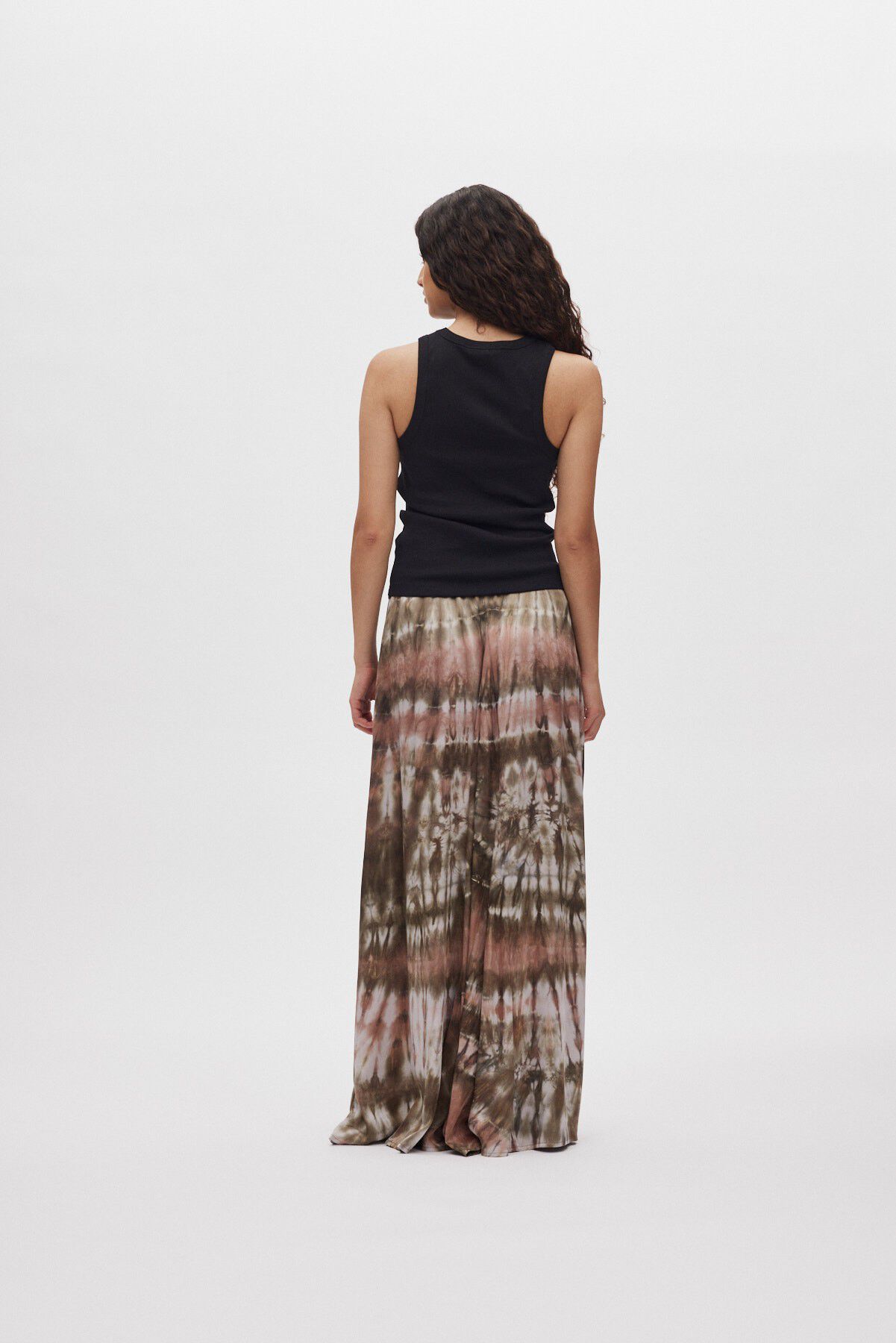 Lava print button skirt - Henriette
