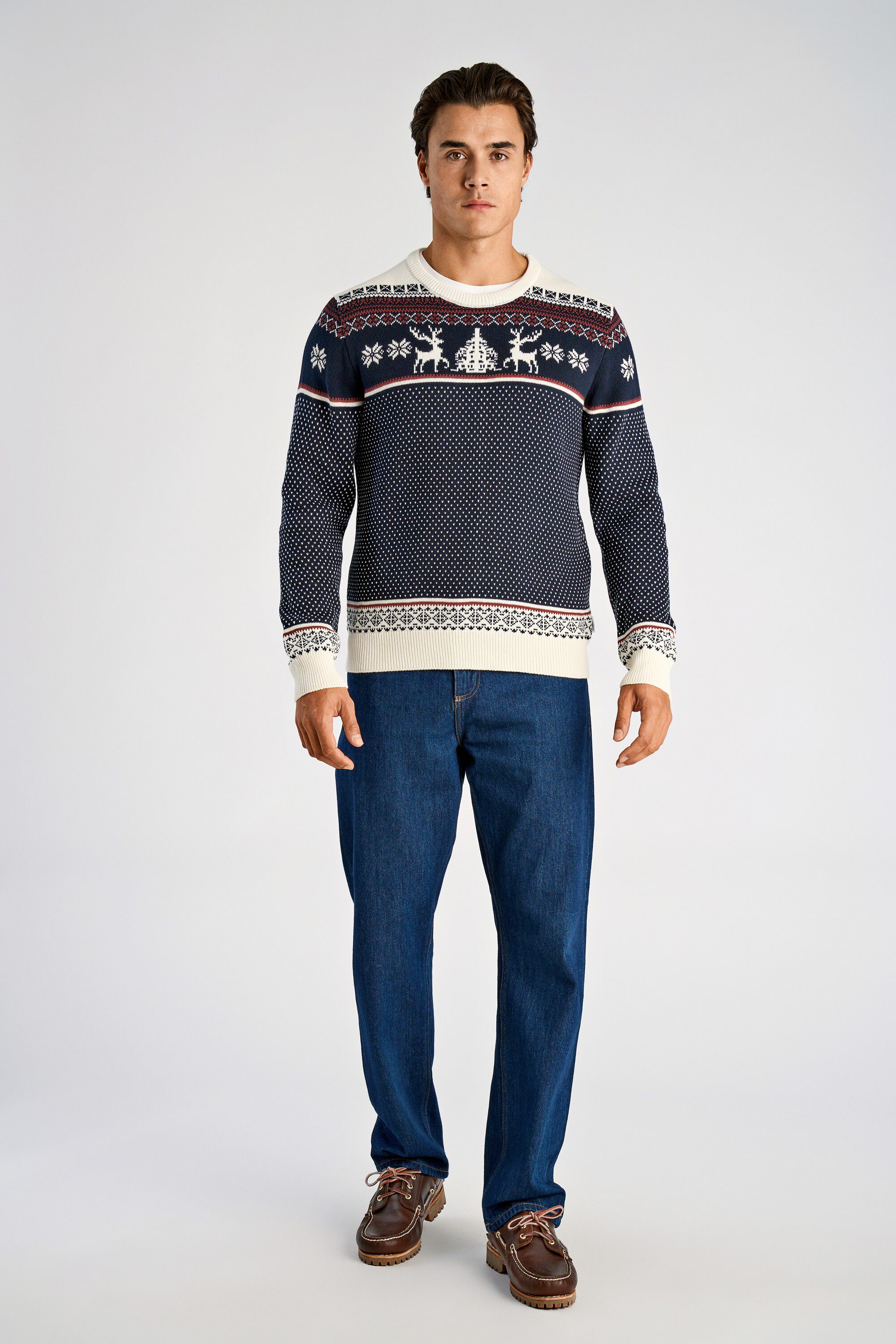 Holiday roll-neck knit