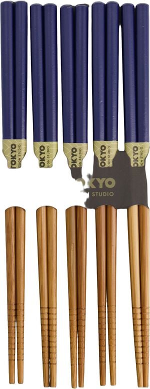 TDS Bamboo Chopstick Set/5 D. Blue