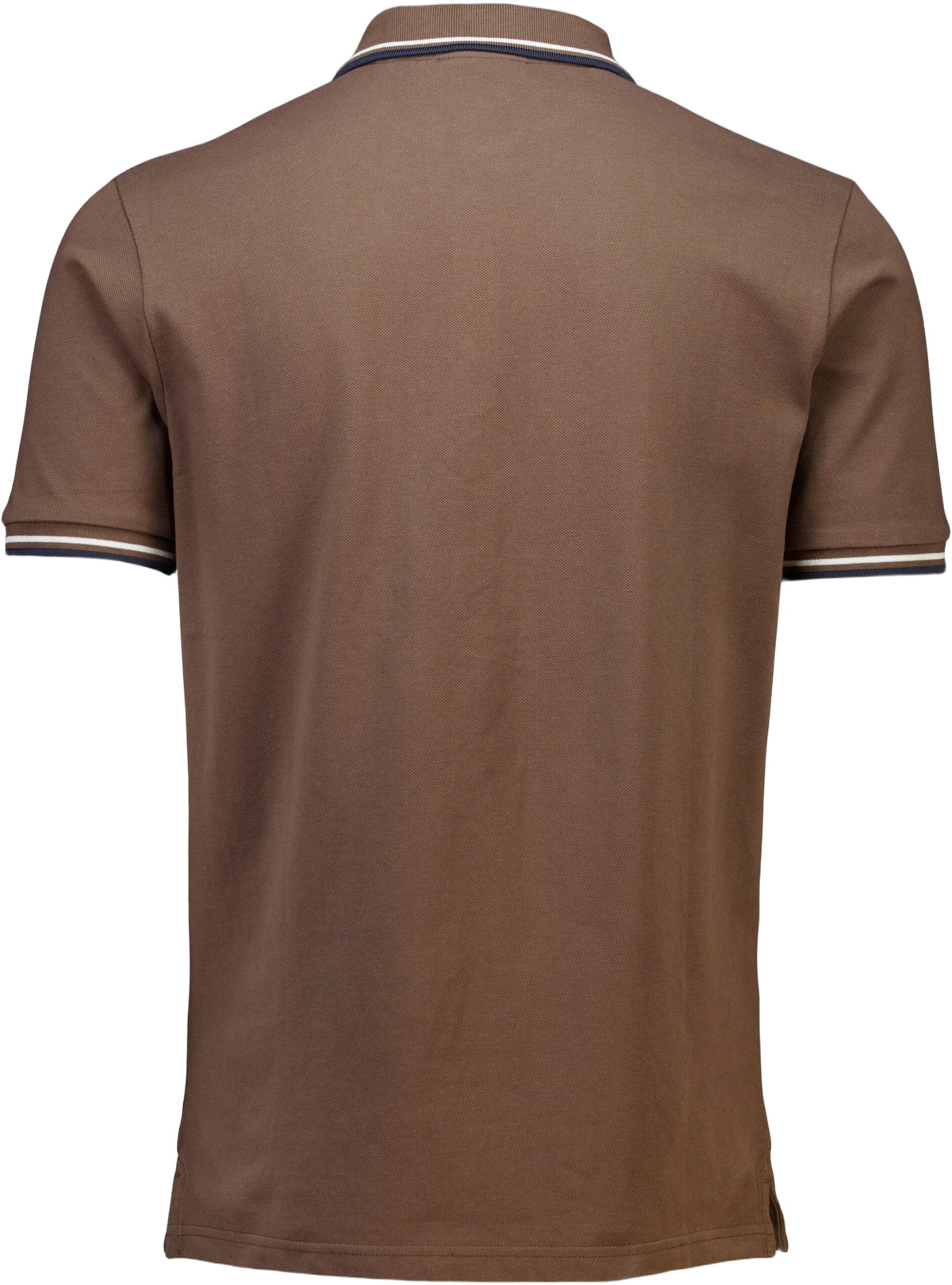 Polo shirt w. contrast piping