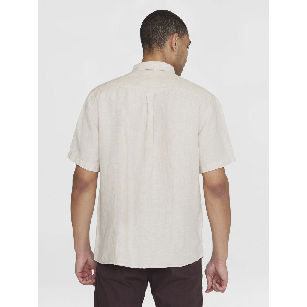 Regular linen short sleeve shirt - GOTS/Vegan
