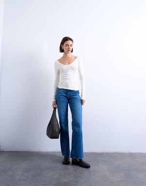 TSWENDY LS V-NECK TOP JRS