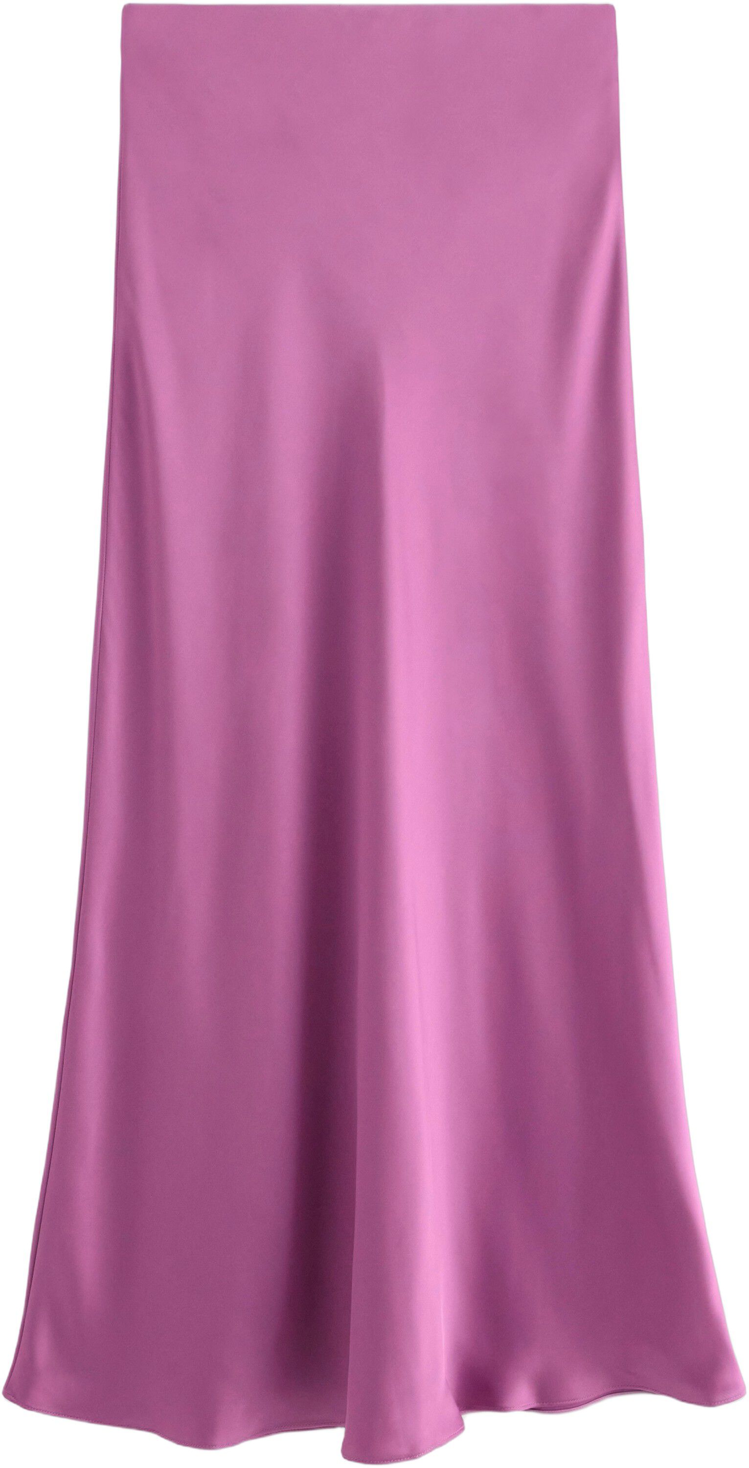 Sleek maxi skirt in satin with a co