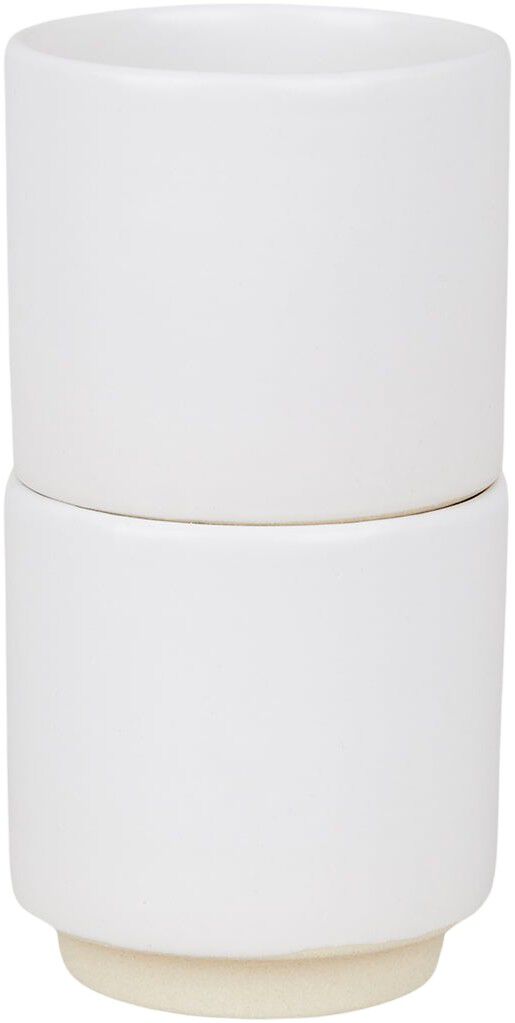 Otto Ceramic Cup Set of Two | White