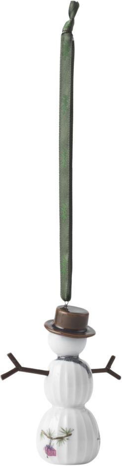 Hammersh&oslash;i Christmas Sn&oslash;mann hengende H9,5 hvit m. deko