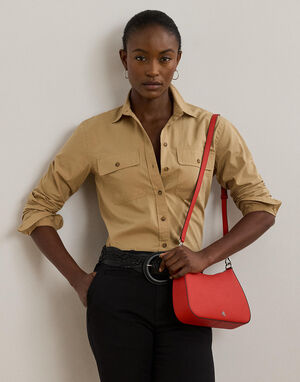 Crosshatch Leather Medium Danni Bag