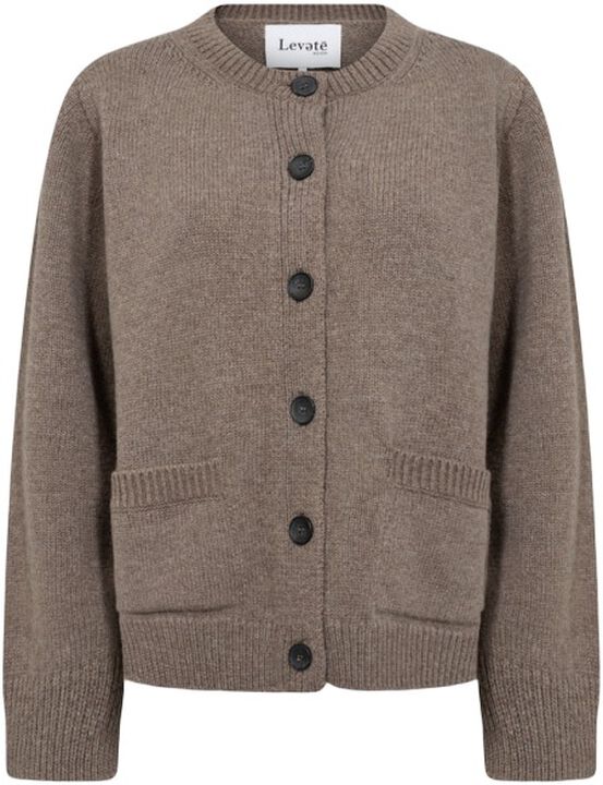LR-PERLE 9 Cardigan Lys brun