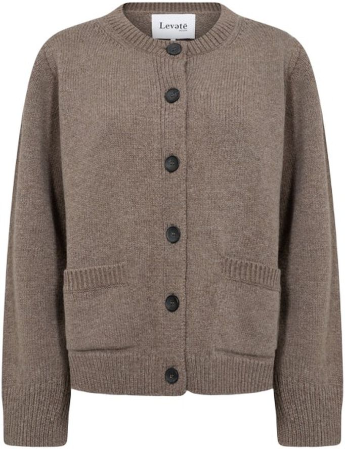 LR-PERLE 9 Cardigan Lys brun