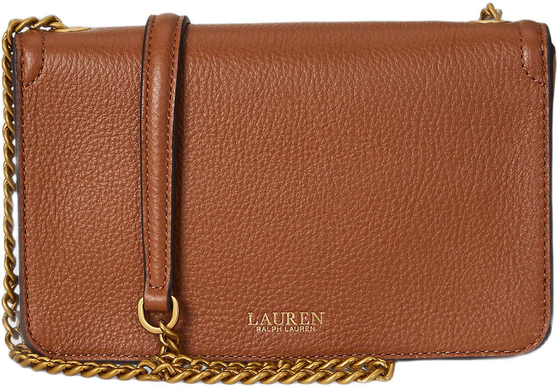 Pebbled Leather Bradley Crossbody Wallet