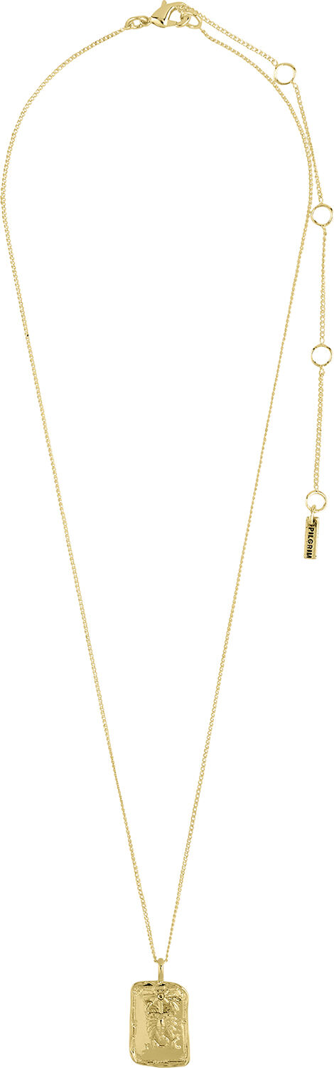 SCORPIO recycled Zodiac Sign necklace, gold-plated