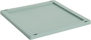 HAY Colour Crate Lid Plastic-Medium Square / Cube-Sage green
