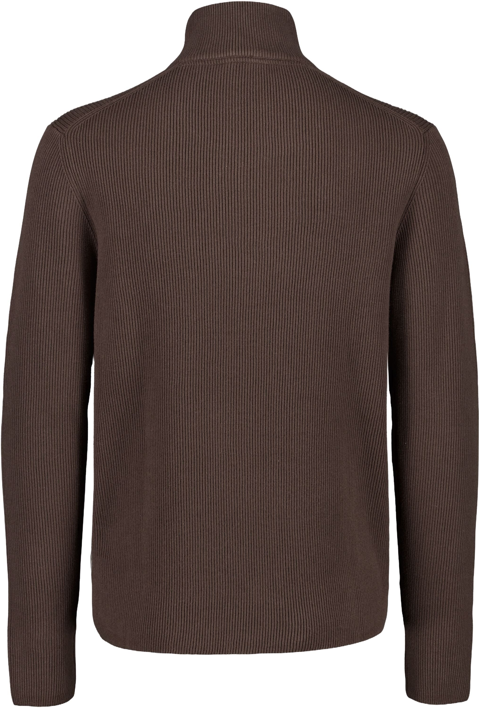 Half zip rib knit