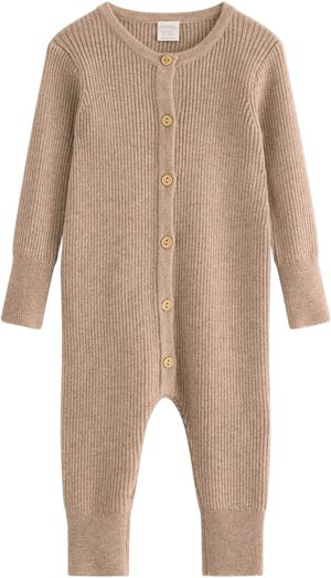 Cosy, ribbed jumpsuit in soft wool