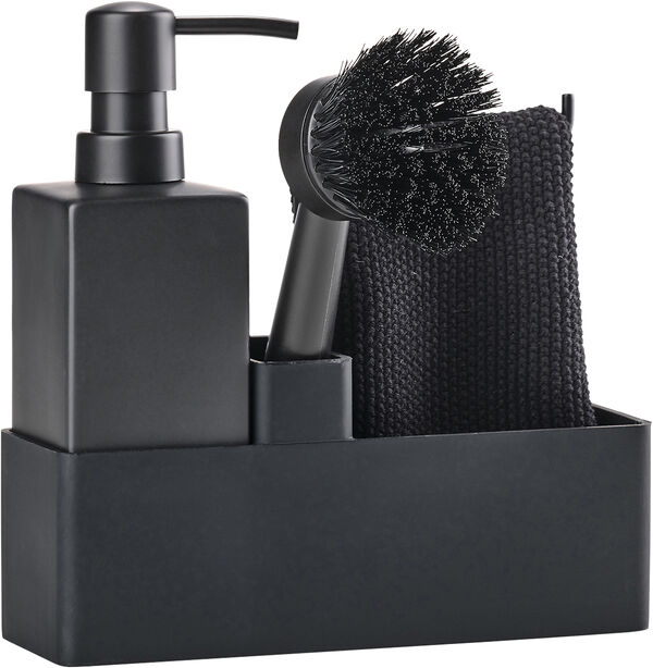 Oppvasksett Black m Kjøkkenklut