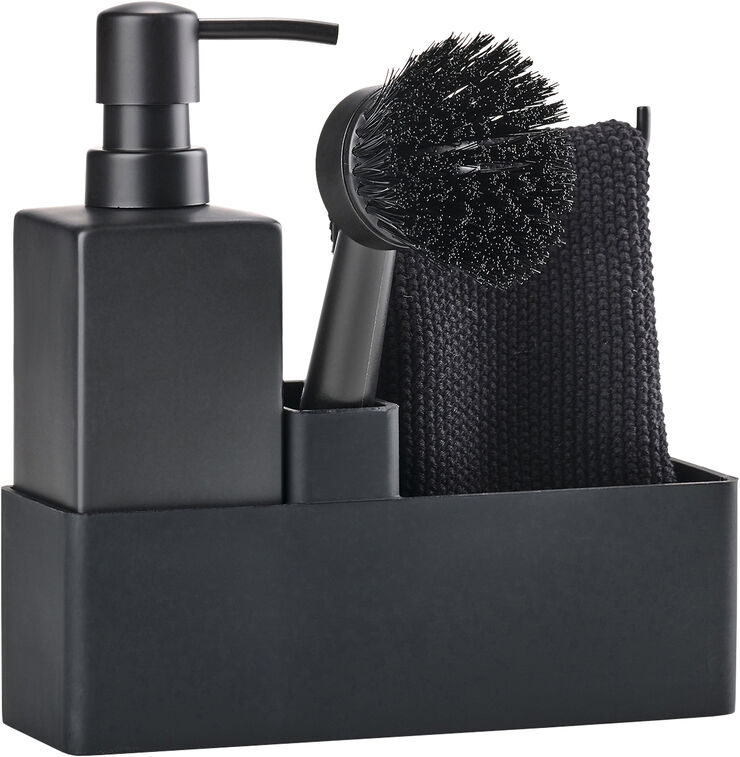 Oppvasksett Black m Kjøkkenklut