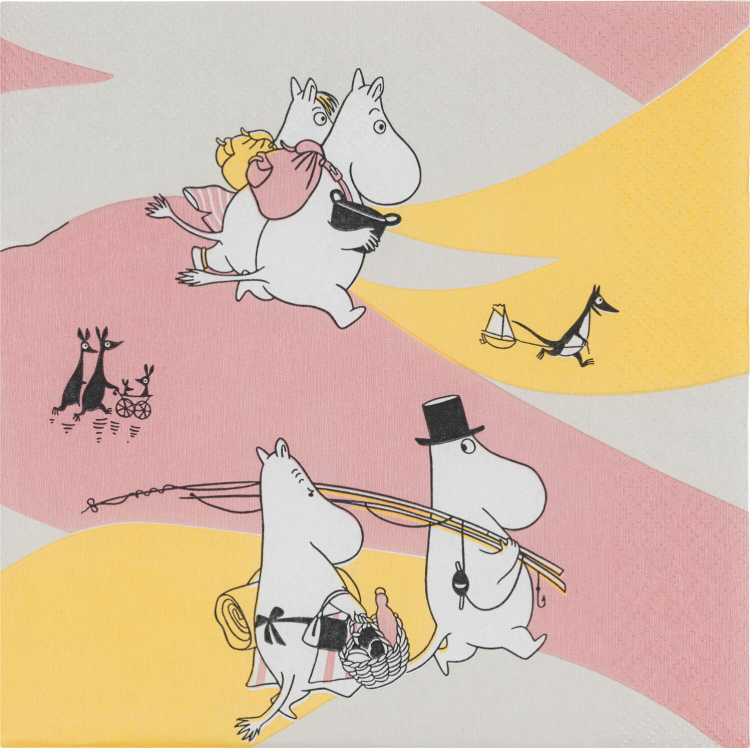 Moomin Arabia 33cm papirservietter Familietid