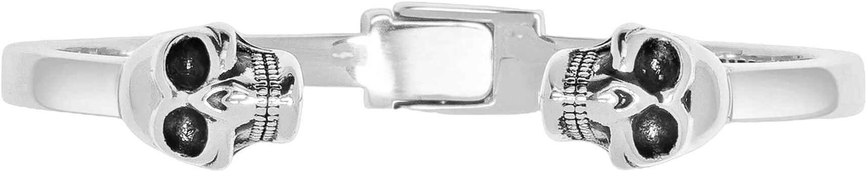 Men's Silver Skull Bangle