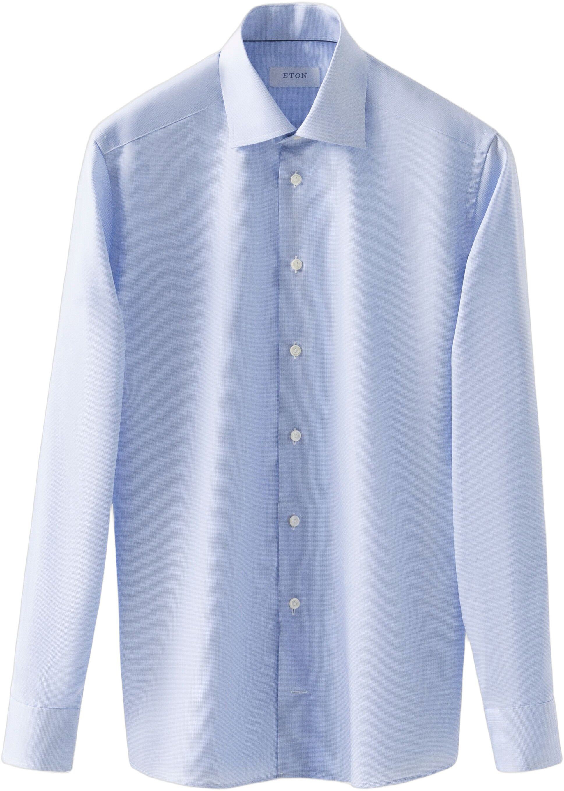 Light Blue Hounds Tooth Shirt