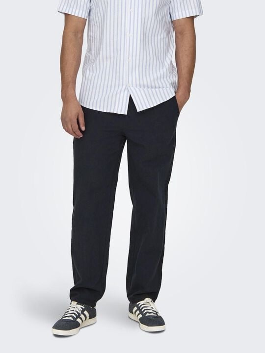 ONSSINUS LOOSE 0007 COT LIN PANT NO