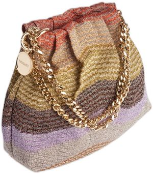 DRAWSTRING POUCH CHAIN RASCHEL LARGE WAVE / 0 UNICA