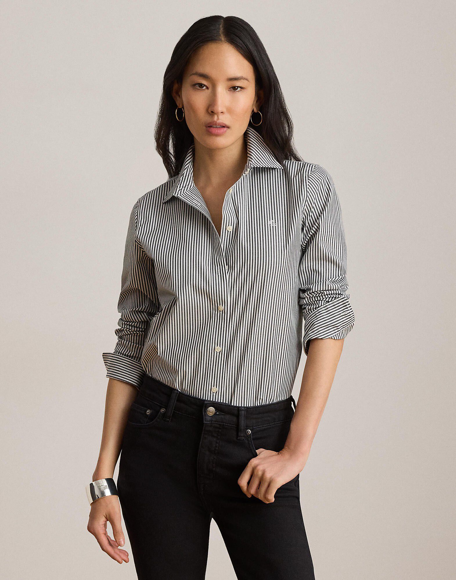 Classic Fit Striped Cotton Shirt