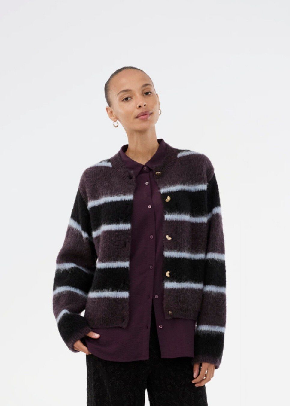 Rafaelmd stripe cardigan