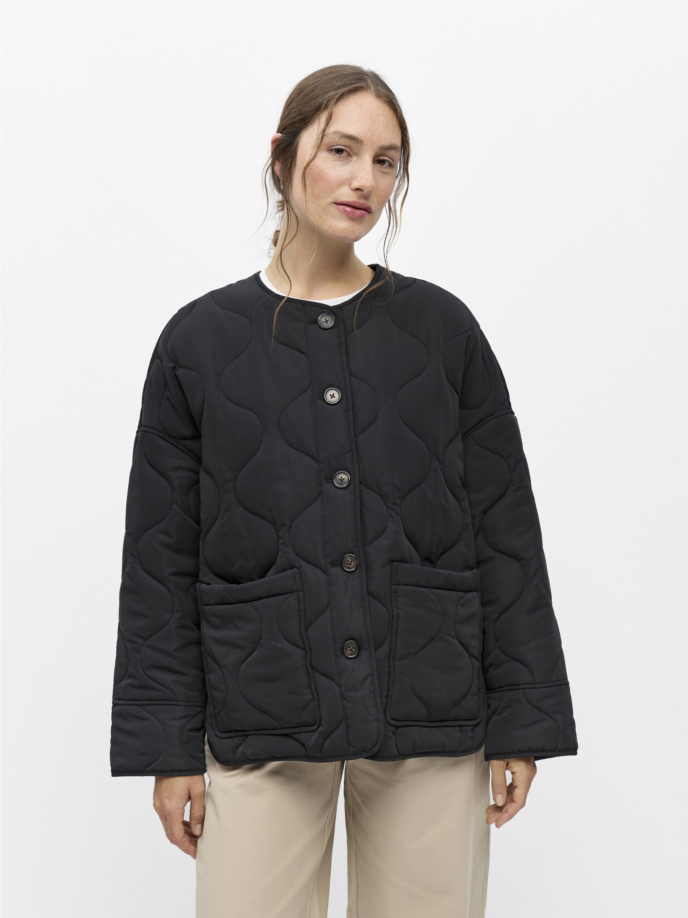 Objallie Ls Lo Quilted Jacket Noos