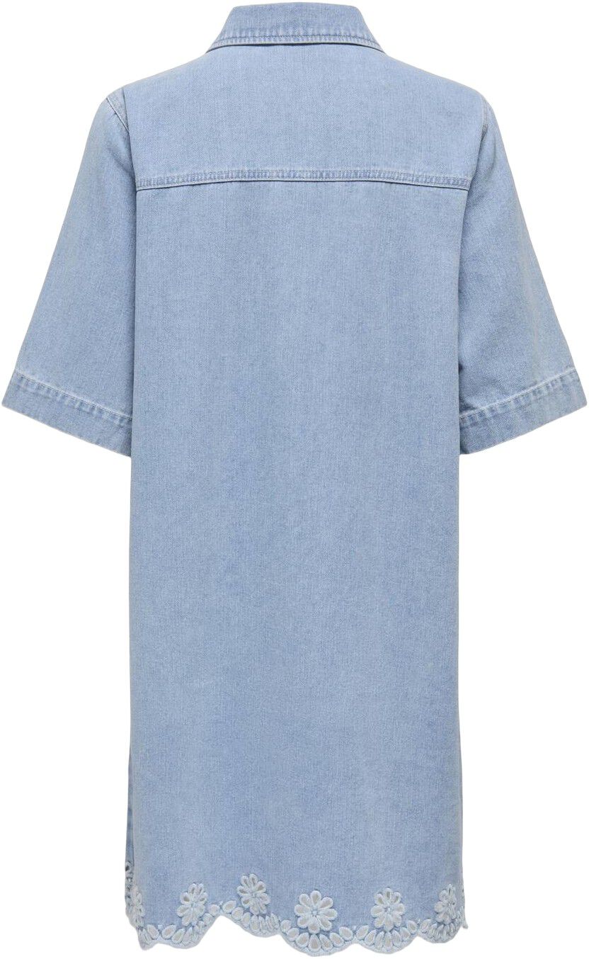 Onlbelle Ss Half Placket Dnm Dress Sij