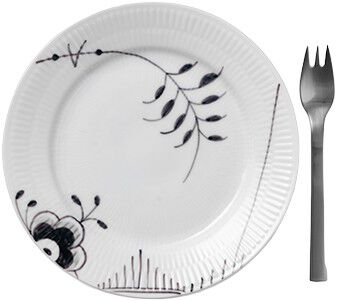 Sort Mega Riflet 19 cm. tallerken