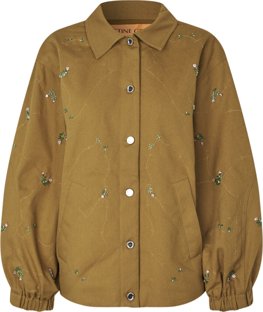 2368 Beaded Embellished Canvas, Oversized Utility Workwear J