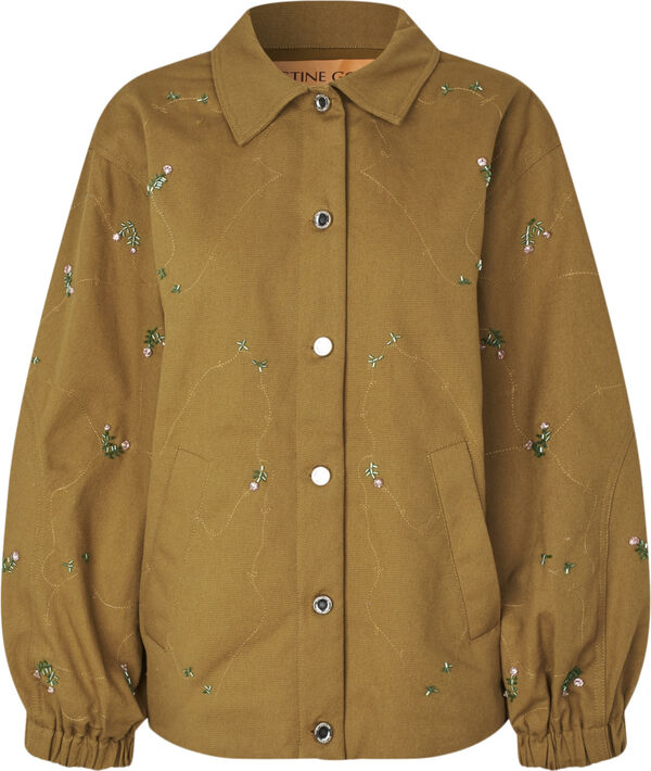 2368 Beaded Embellished Canvas, Oversized Utility Workwear J