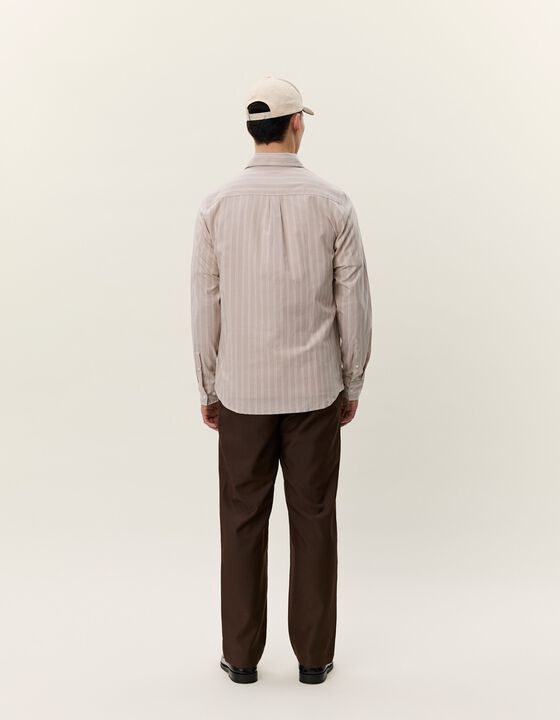 Konrad Melange Striped Shirt