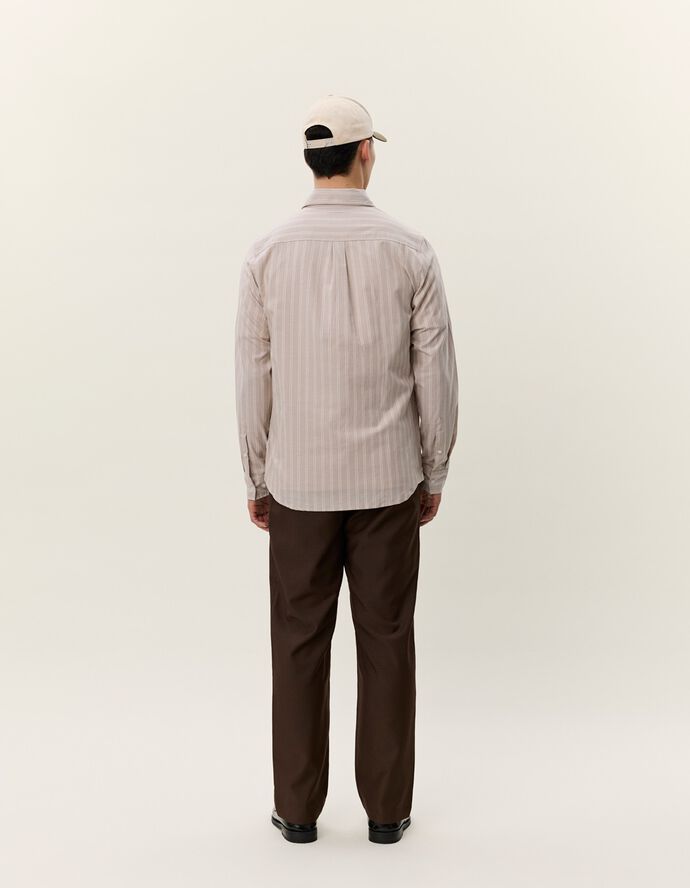 Konrad Melange Striped Shirt