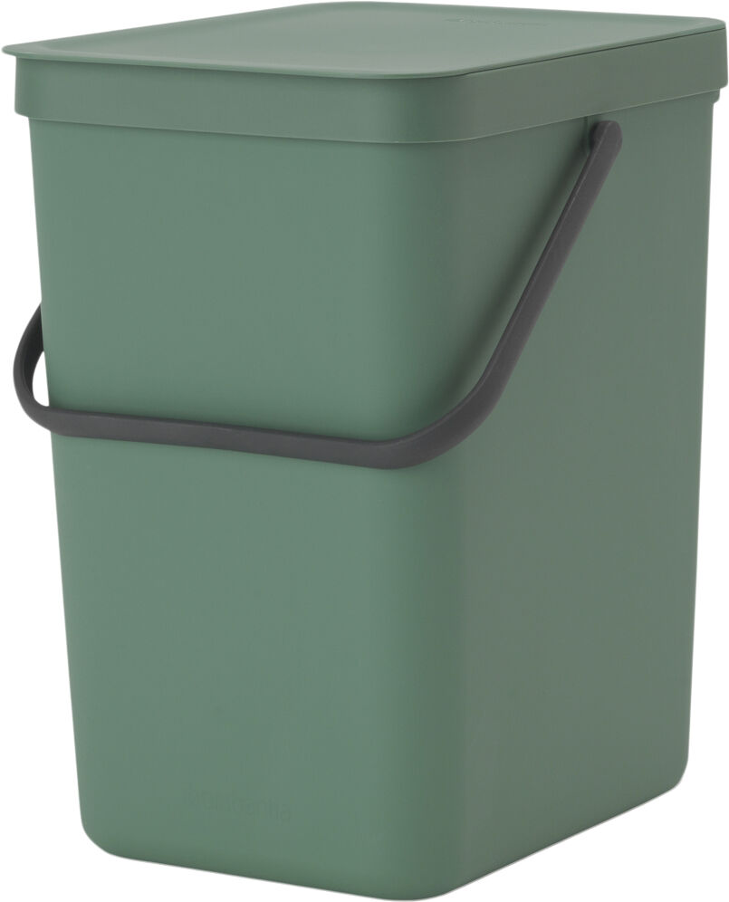 Affaldsspand m/l&aring;g sort. kon 25 ltr.