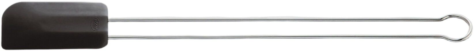 Slikkepott smal 26 cm St&aring;l/Svart