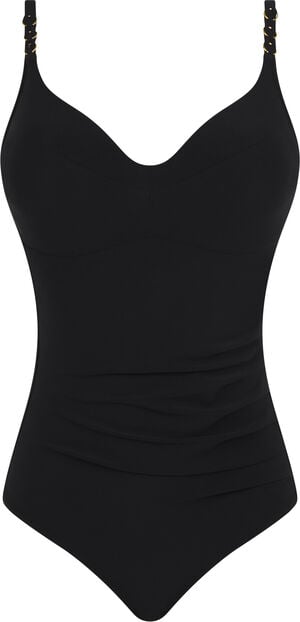 Emblem Covering Underwired Swimsuit