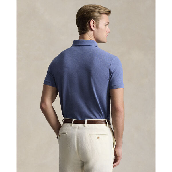 Custom Slim Fit Mesh Polo Shirt