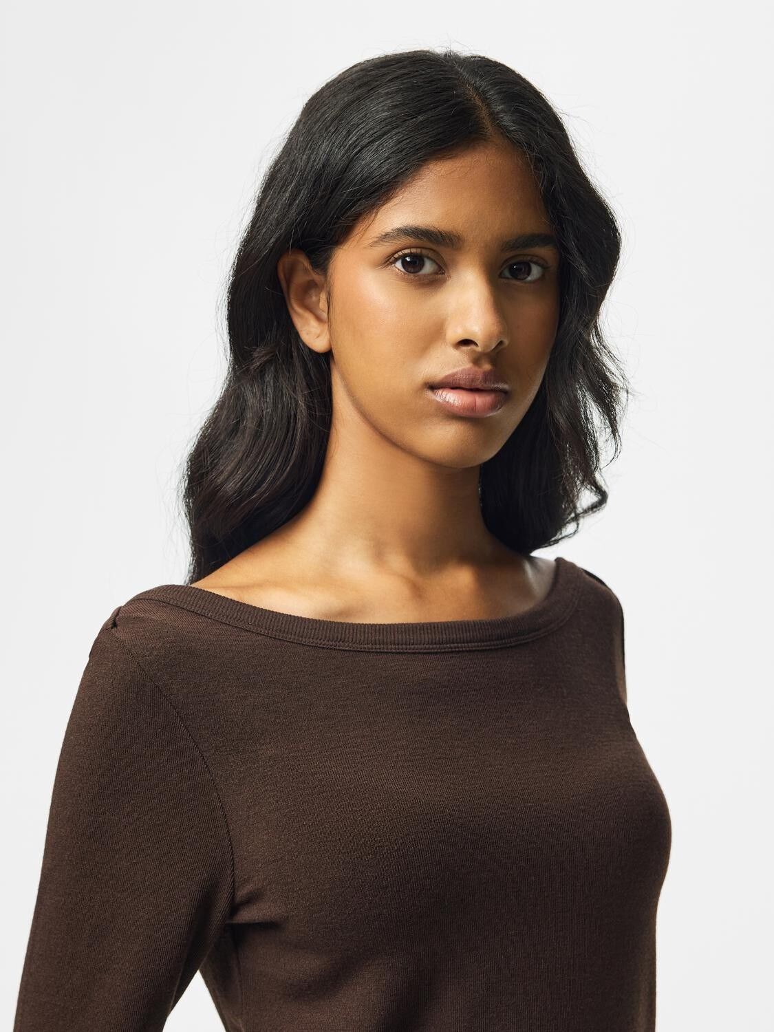 Pcsof Ls Boatneck Top Jrs Dm