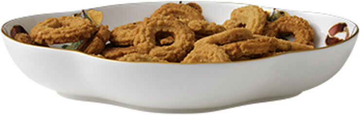 Stjerne Riflet Jul 22 cm. fad