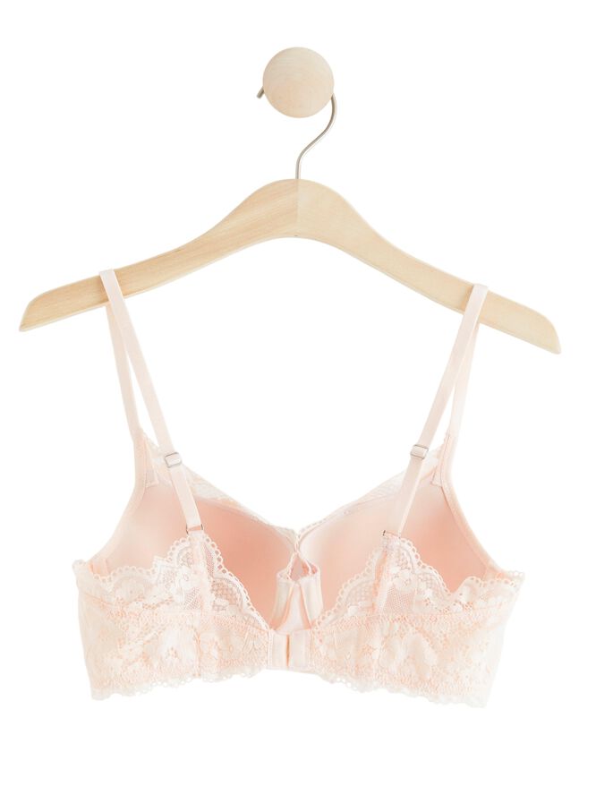 Lilja t-skjorte-BH med blonder