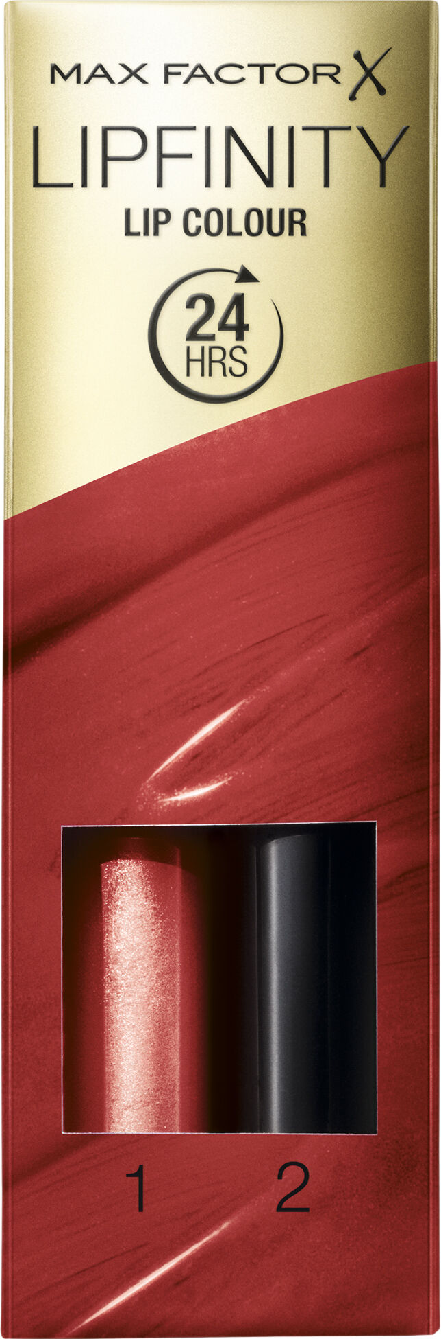 Max Factor Lipfinity 2-step Long Lasting Lipstick, 200 Caffinated, 2.