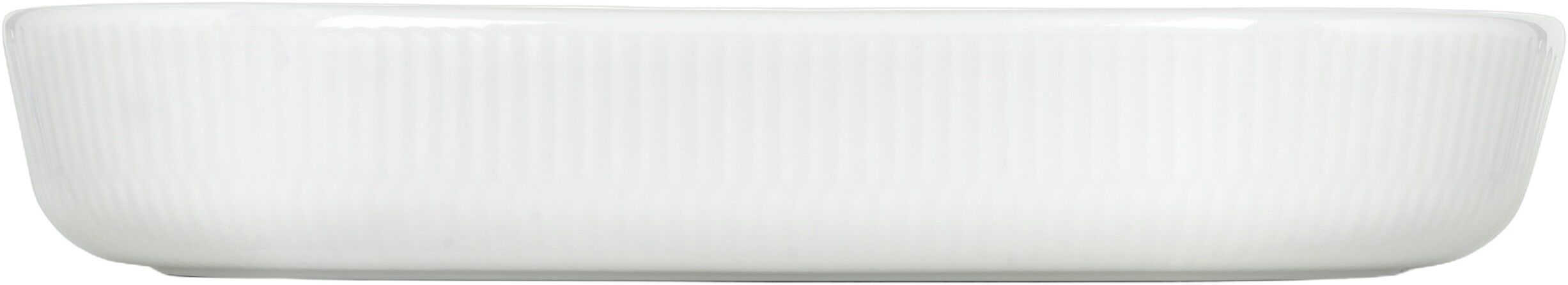 White Fluted Square Ovenware 30x30cm