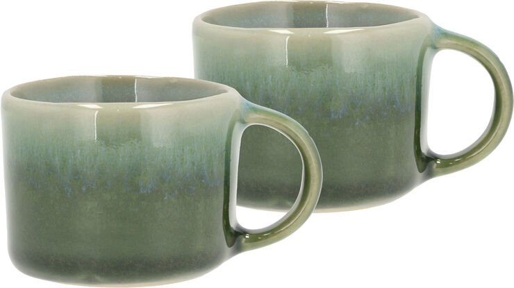 Espressokopp Styles 0,08 liter 2 stk. Svart/Blå Steintøy